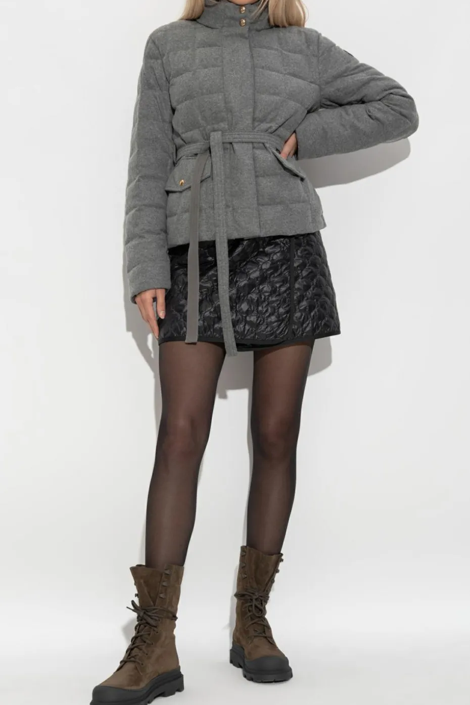 Moncler GREY Down jacket "Bussettes"