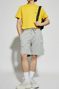 Moncler GREY Logo shorts
