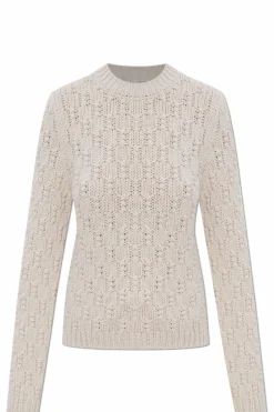 Moncler GREY Sweater with decorative knit