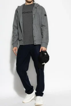 Moncler GREY T-shirt with logo