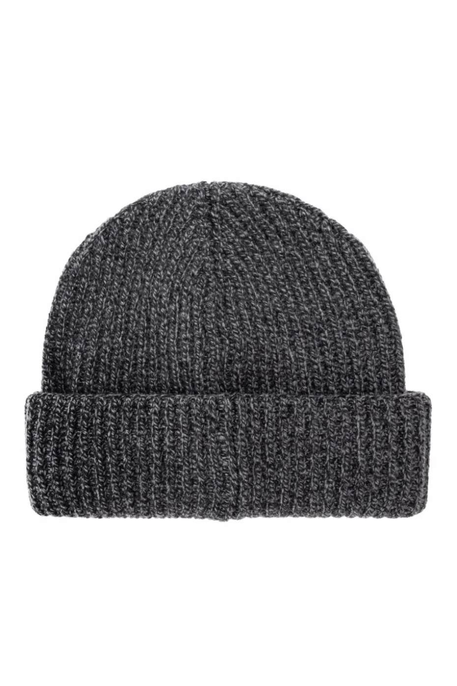 Moncler GREY Wool beanie with logo patch