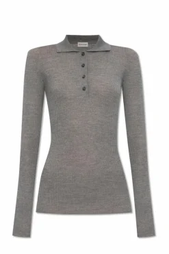 Moncler GREY Wool polo