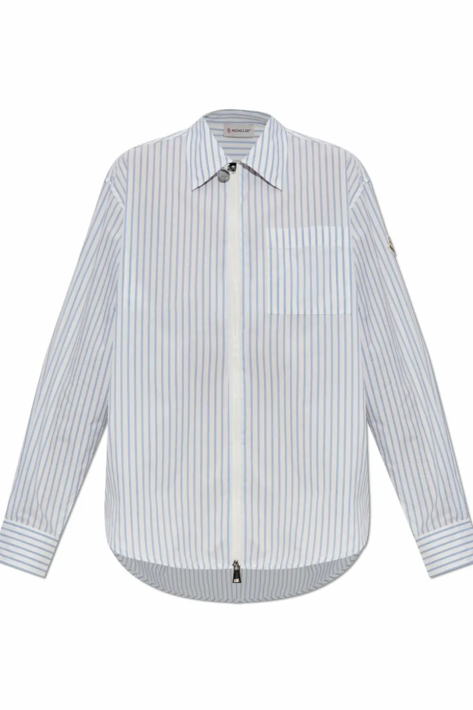 Moncler light blue Striped pattern shirt "Camicia"