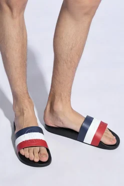 Moncler MULTICOLOUR Rubber Slides 'Basile'