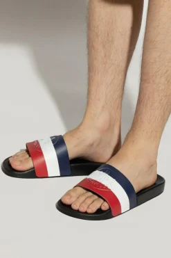 Moncler NAVY BLUE ‘Basile’ slides