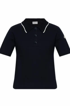 Moncler NAVY BLUE Cotton polo