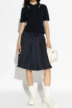 Moncler NAVY BLUE Cotton polo