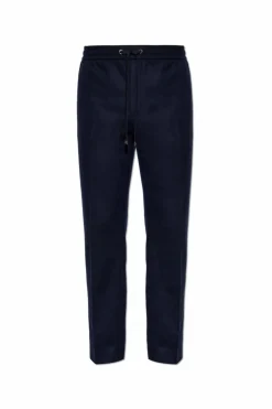 Moncler NAVY BLUE Creased trousers