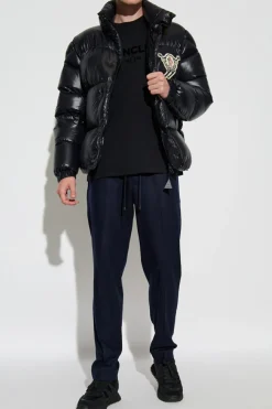 Moncler NAVY BLUE Creased trousers