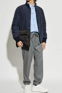 Moncler NAVY BLUE Down jacket "Lanques"