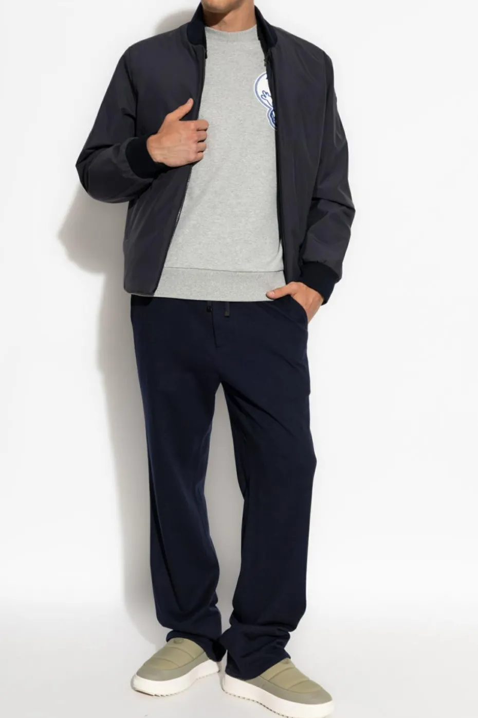 Moncler NAVY BLUE "Epinla" bomber jacket