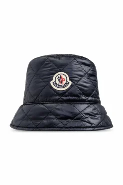 Moncler NAVY BLUE Hat with logo