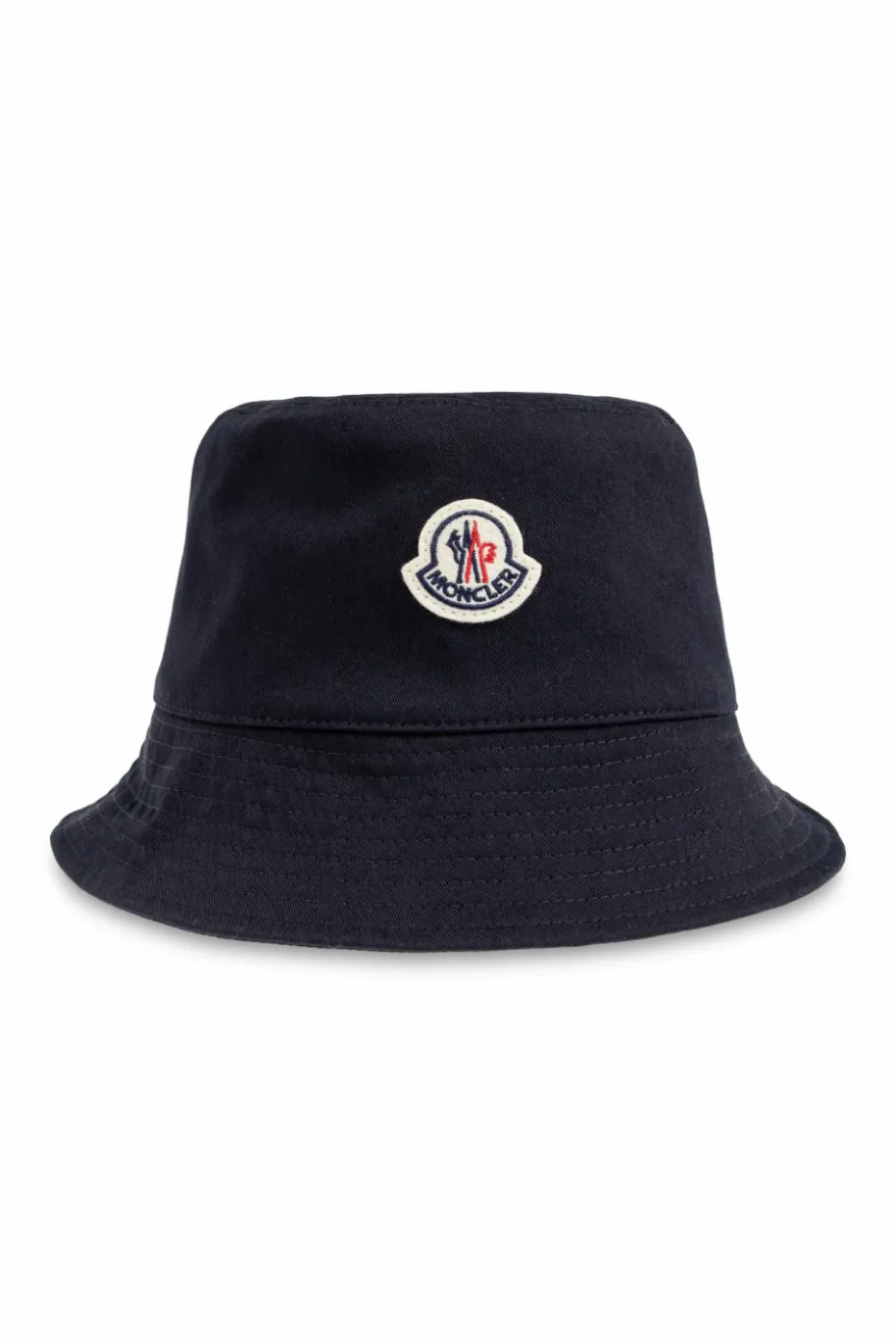 Moncler NAVY BLUE Hat with logo patch