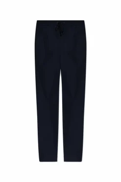 Moncler NAVY BLUE Loose-fitting nylon pants