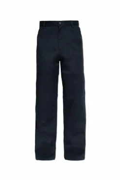 Moncler NAVY BLUE Pants with logo