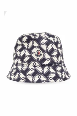 Moncler NAVY BLUE Patterned bucket hat