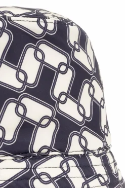 Moncler NAVY BLUE Patterned bucket hat