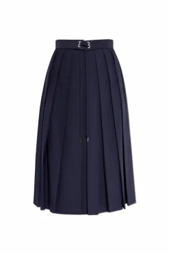 Moncler NAVY BLUE Pleated skirt