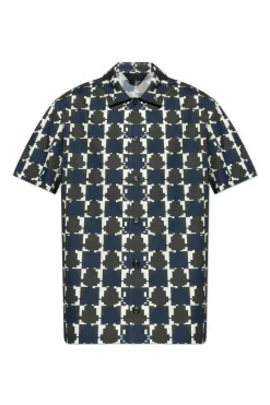 Moncler NAVY BLUE Short-sleeved shirt