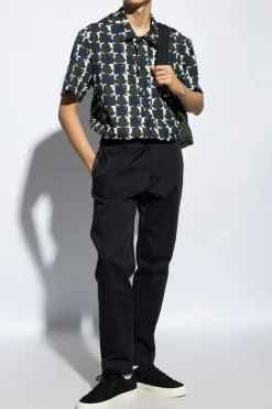 Moncler NAVY BLUE Short-sleeved shirt