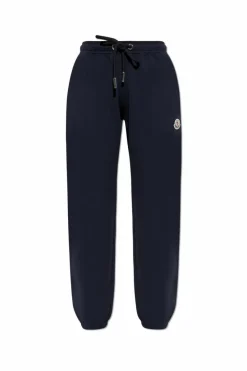 Moncler NAVY BLUE Sweatpants with logo