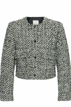 Moncler NAVY BLUE Tweed down jacket Duphin