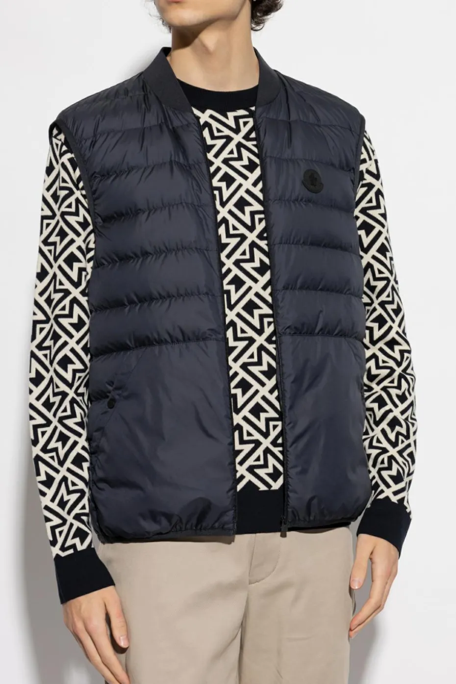 Moncler NAVY BLUE Two-layer jacket Lanche