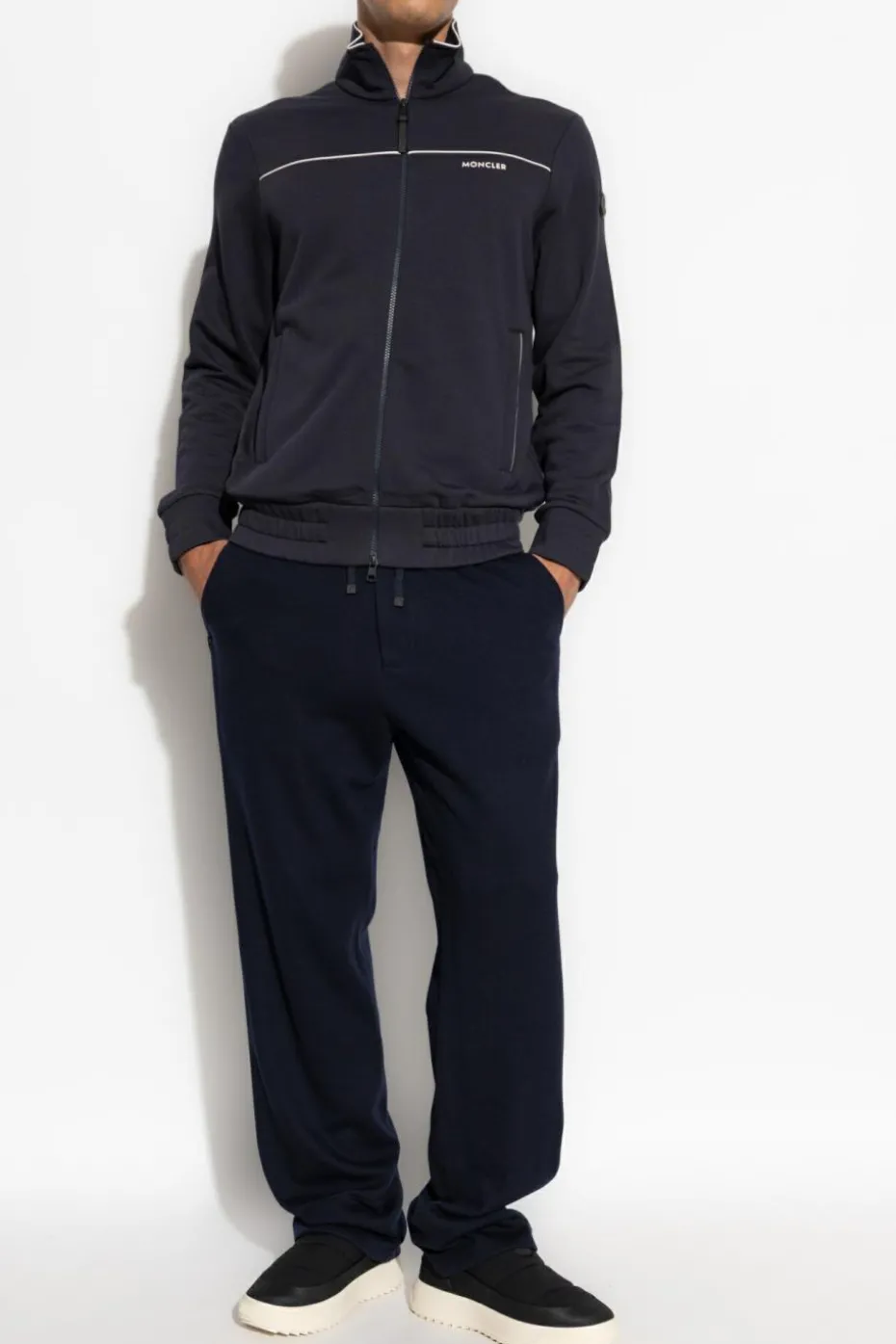 Moncler NAVY BLUE Zip-up sweatshirt