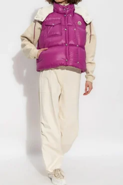 Moncler PINK Down vest "Pario"