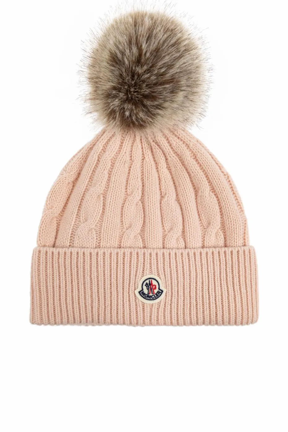 Moncler PINK Hat with Pom-pom