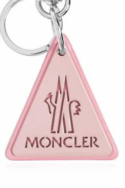Moncler PINK Keychain with logo