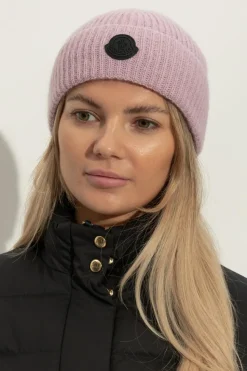 Moncler PURPLE Cap with logo patch