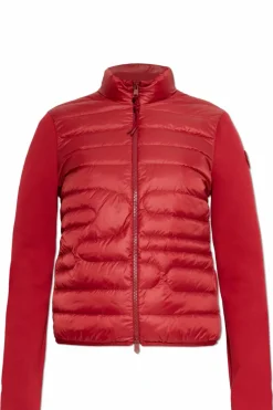 Moncler RED Cardigan with down insert