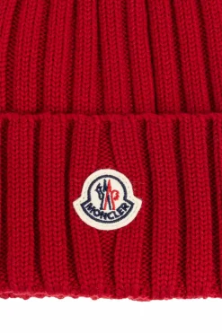 Moncler RED Wool beanie