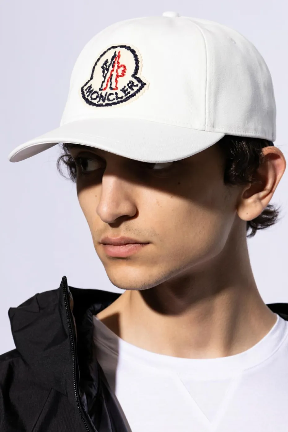 Moncler WHITE Cap with a visor