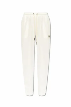 Moncler WHITE Cotton sweatpants