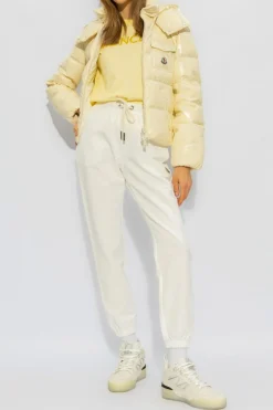 Moncler WHITE Cotton sweatpants