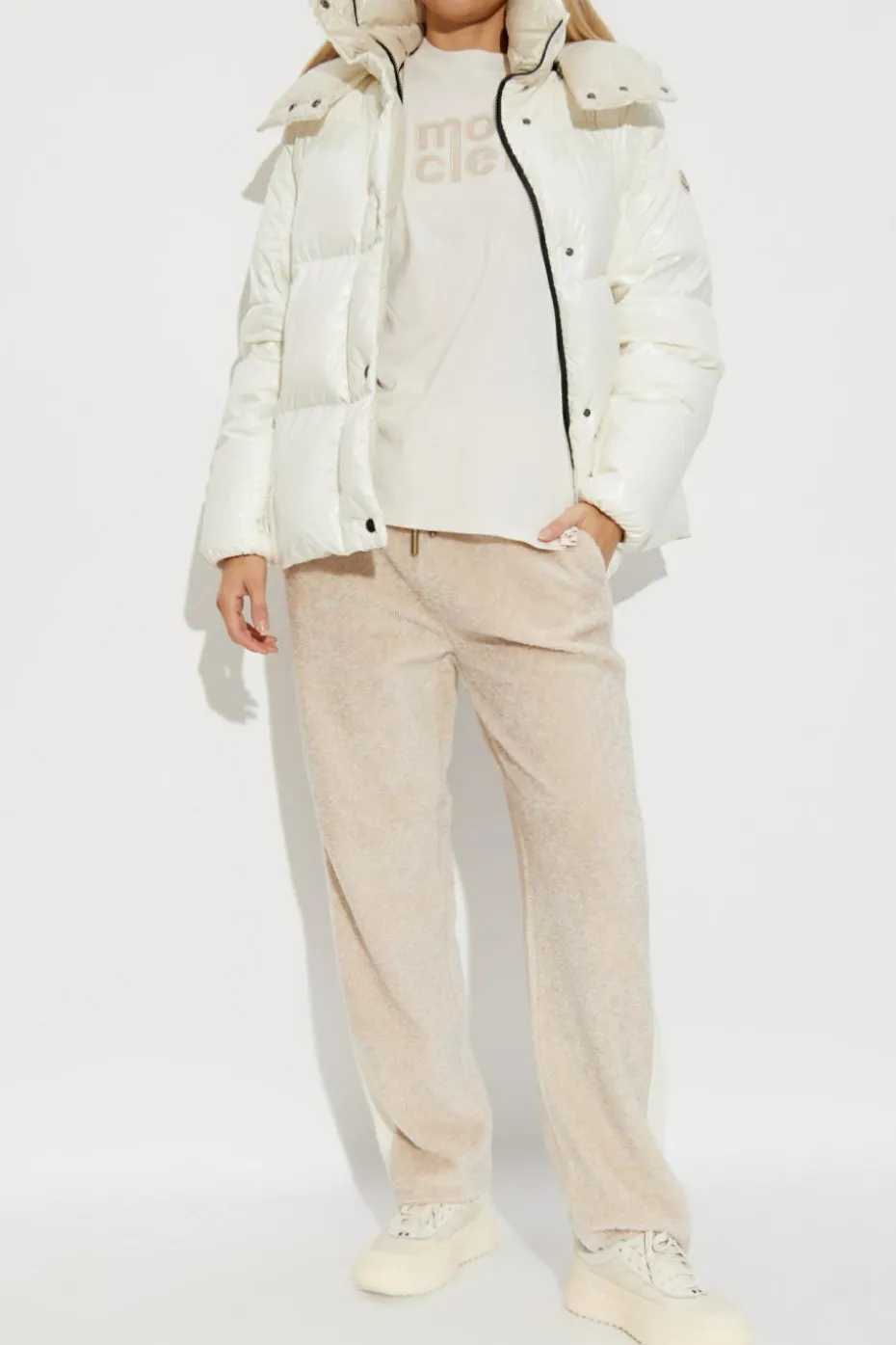 Moncler WHITE Down jacket 'Parana'