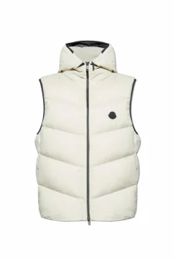 Moncler WHITE "Guersac" down vest