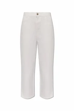 Moncler WHITE High-rise jeans