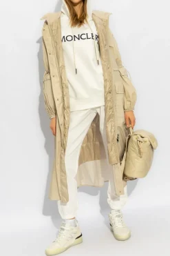 Moncler WHITE Hoodie with logo