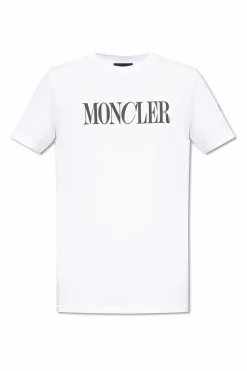 Moncler WHITE T-shirt with logo