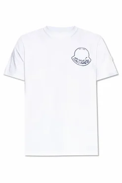 Moncler WHITE T-shirt with logo