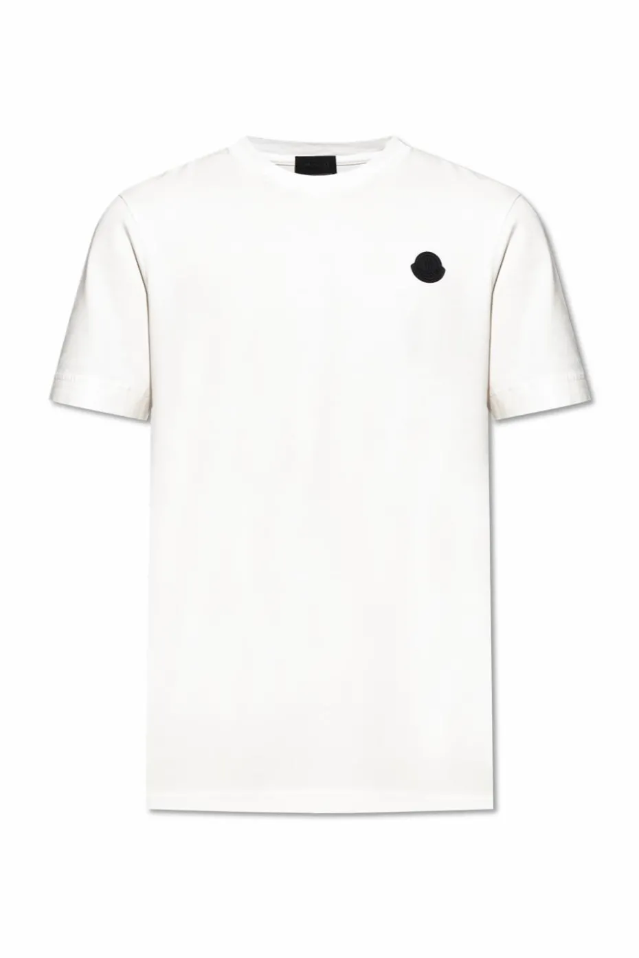 Moncler WHITE T-shirt with logo patch