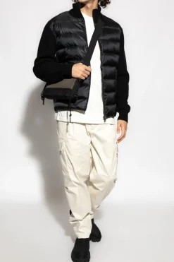 Moncler WHITE T-shirt with logo patch