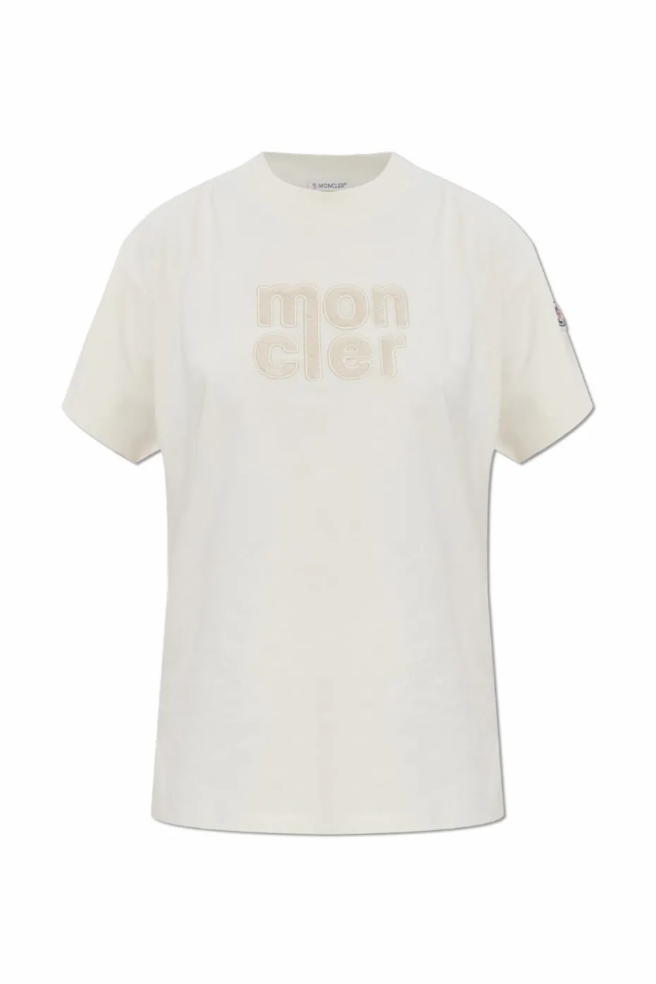 Moncler WHITE T-shirt with logo