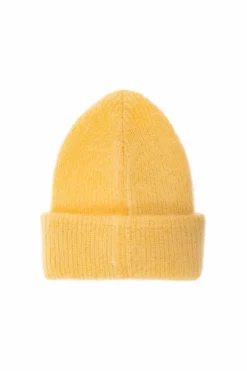Moncler YELLOW Cap with logo patch