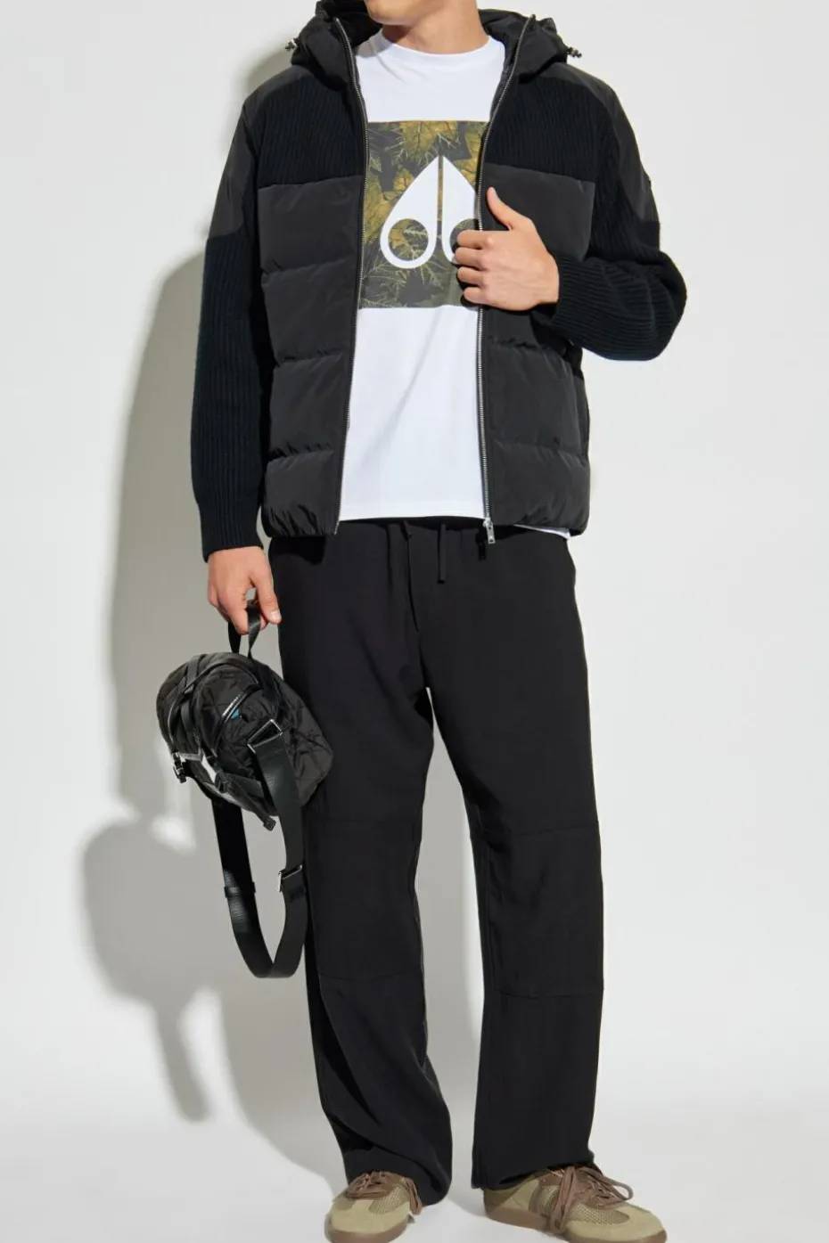 Moose Knuckles BLACK Hooded jacket