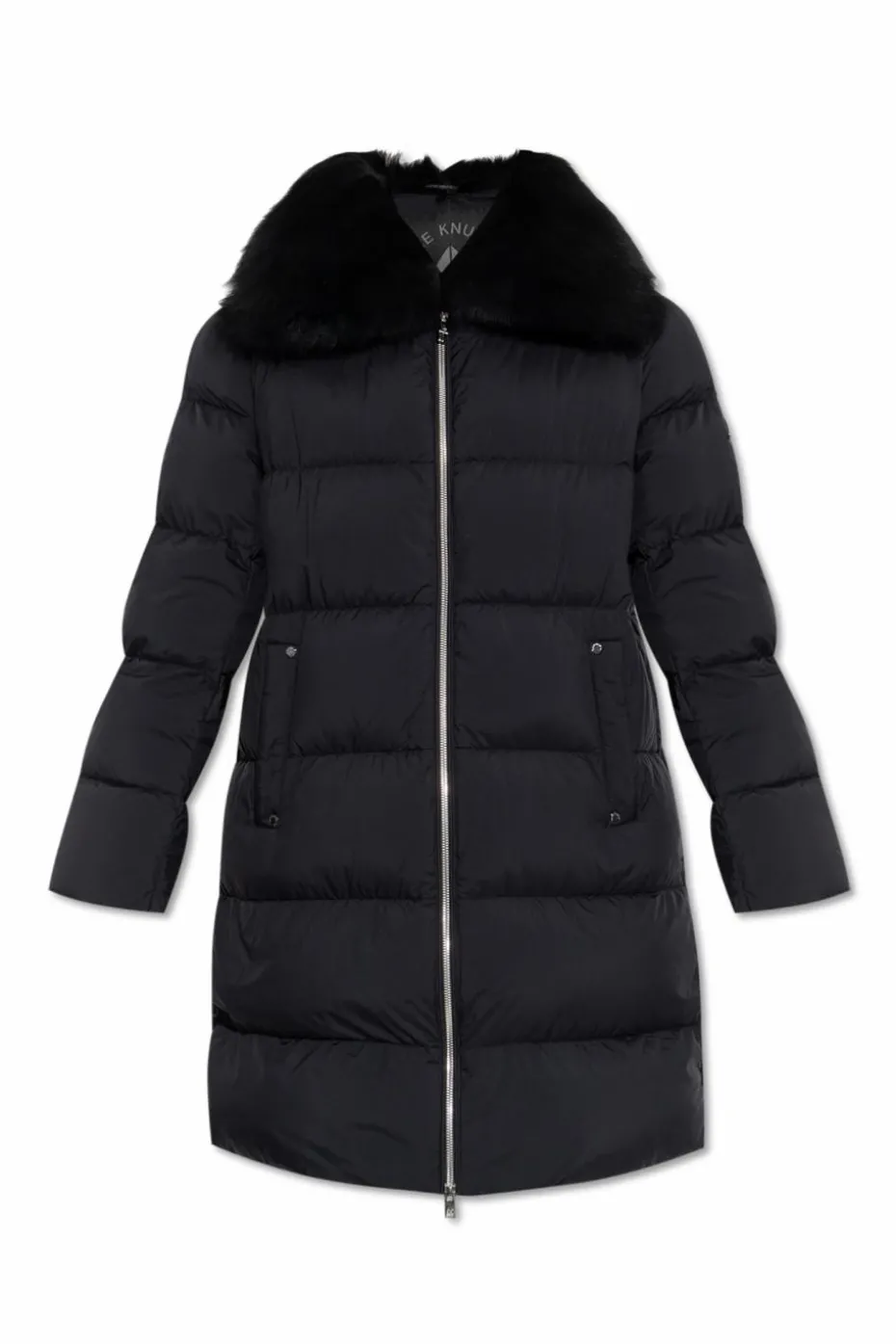 Moose Knuckles BLACK Long down coat ‘Belle Dune’