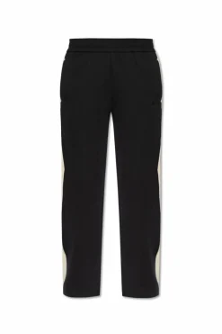 Moose Knuckles BLACK Sweatpants with stripes